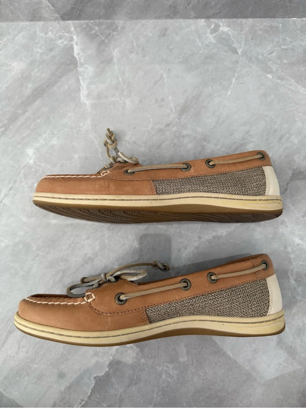Women’s Sperry Top-Sider Firefish Leather Boat Shoes STS95592 Preppy Size 7.5 M